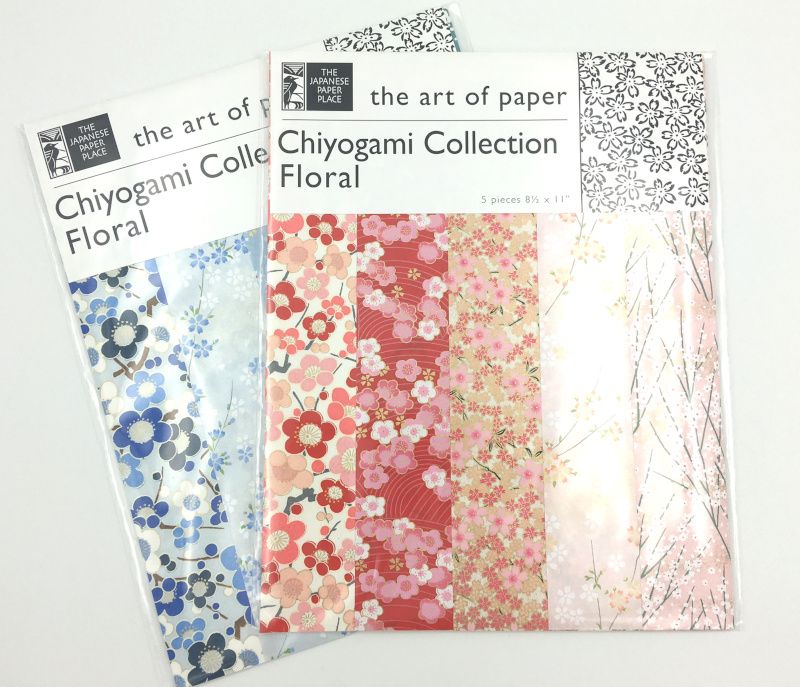 Chiyogami paper Collection Floral 8 1/2"x 11" (2 colour theme choices)