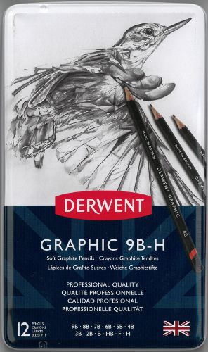 Set of 12 graphic pencils Derwent