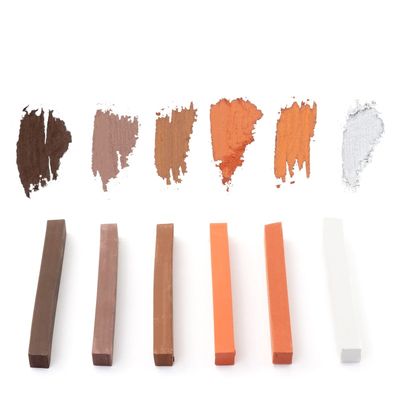 Sketching pastel set of 6 - Earth Tones - soft - Pacific arc
