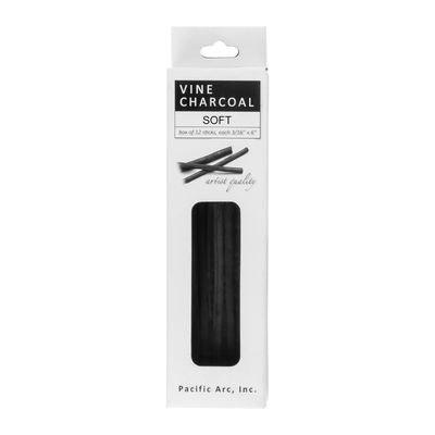 Vine charcoal - Soft - 12 sticks - Pacific arc