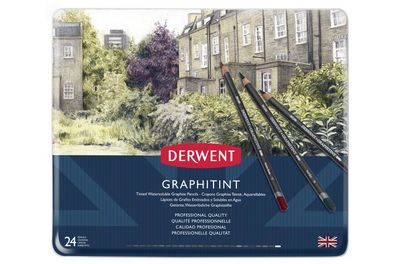 Graphitint Pencils 24 Set Tin Derwent Graphitint Pencils 24 Set Tin Derwent