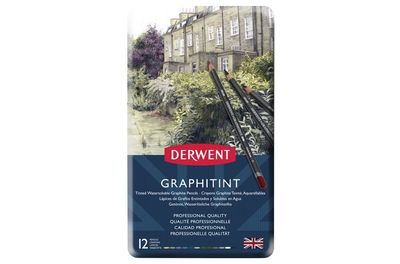 Graphitint Pencils 12 Set Tin Derwent Graphitint Pencils 12 Set Tin Derwent