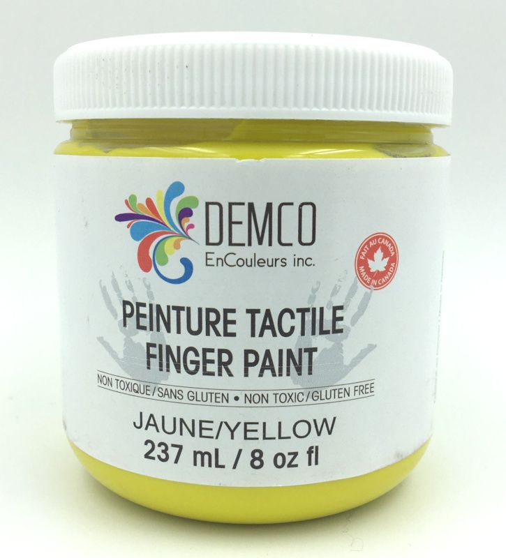 Peinture tactile - 8 oz Jaune Peinture tactile - 8 oz Jaune