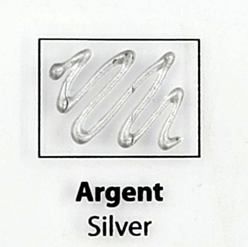 Pébéo Cerne relief 20ml, Couleur: Argent