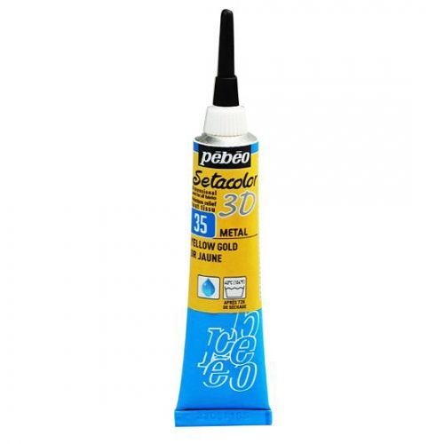 Fabric paint Setacolor 3D Metallic 20ml Pébéo