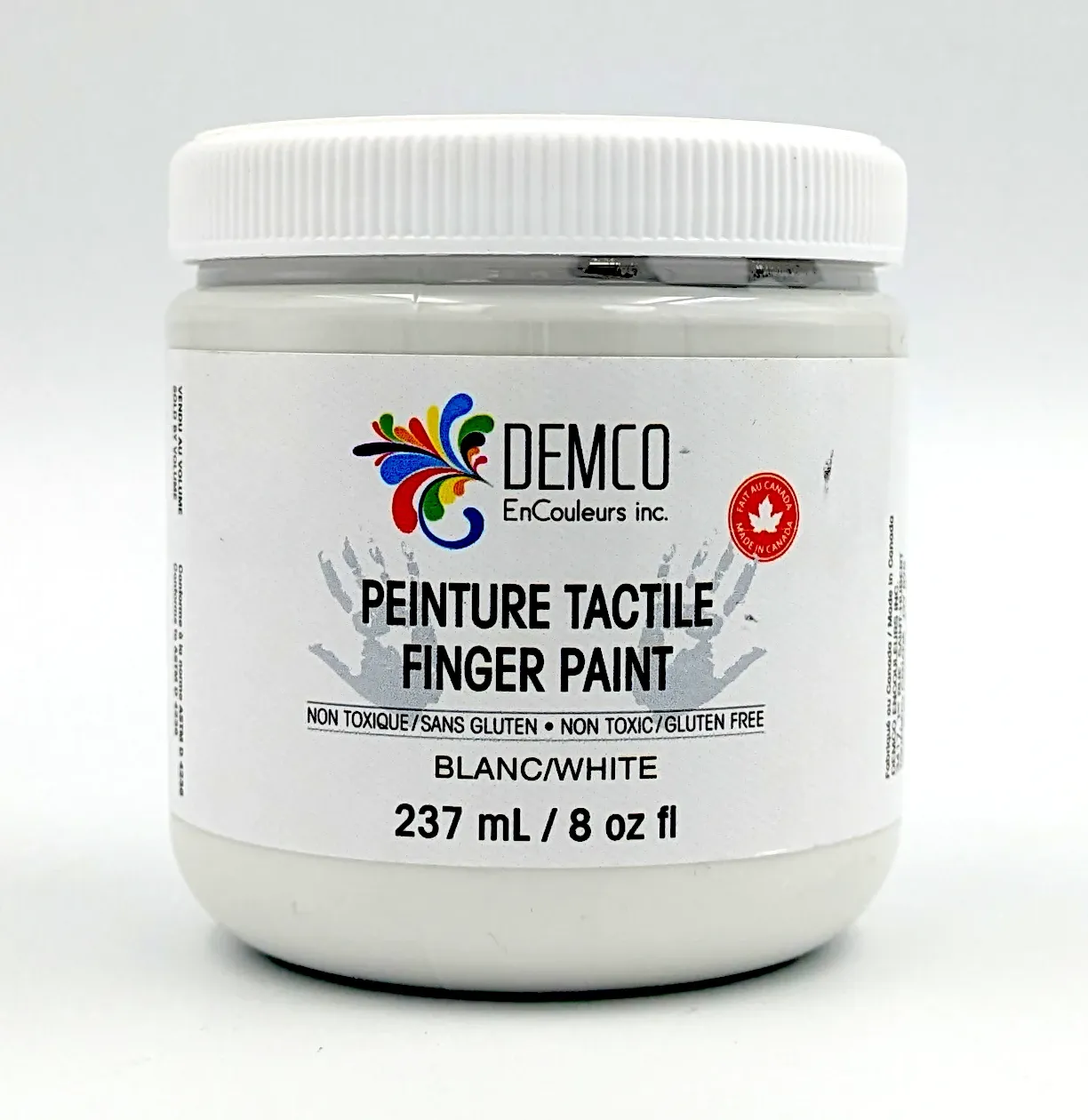 Peinture tactile - 8 oz Blanc Peinture tactile - 8 oz Blanc