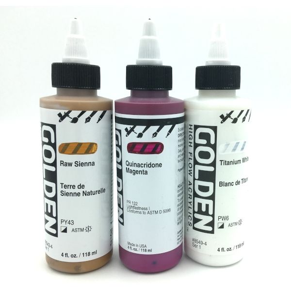 Acrylic High Flow Golden Séries 6 4oz/118ml Acrylic High Flow Golden Séries 6 4oz/118ml
