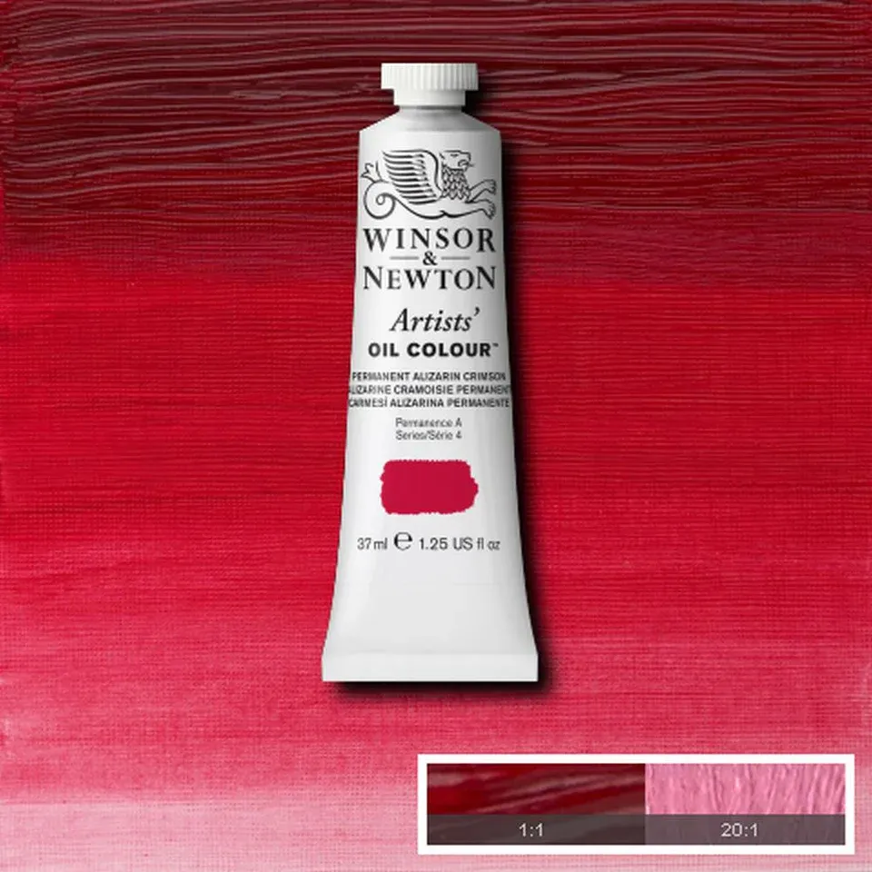 Couleur Huile Artiste tube 37ml Série 4 Winsor & Newton, Couleur: Alizarine Cramoisie Permanent 468