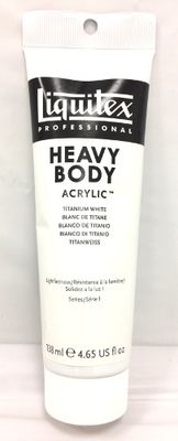 Acrylic paint Heavy Body Titanium White Serie 1 138ml Liquitex Acrylic paint Heavy Body Titanium White Serie 1 138ml Liquitex