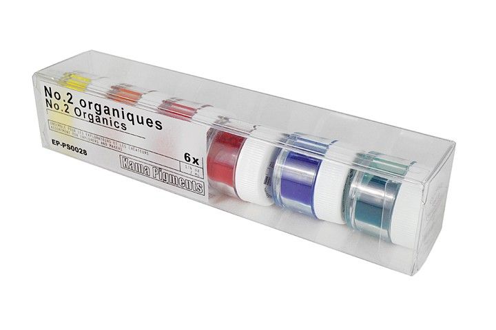 Ensemble pigments secs 7ml, no.2 organiques 6x7ml Kama Pigments Ensemble pigments secs 7ml, no.2 organiques 6x7ml Kama Pigments