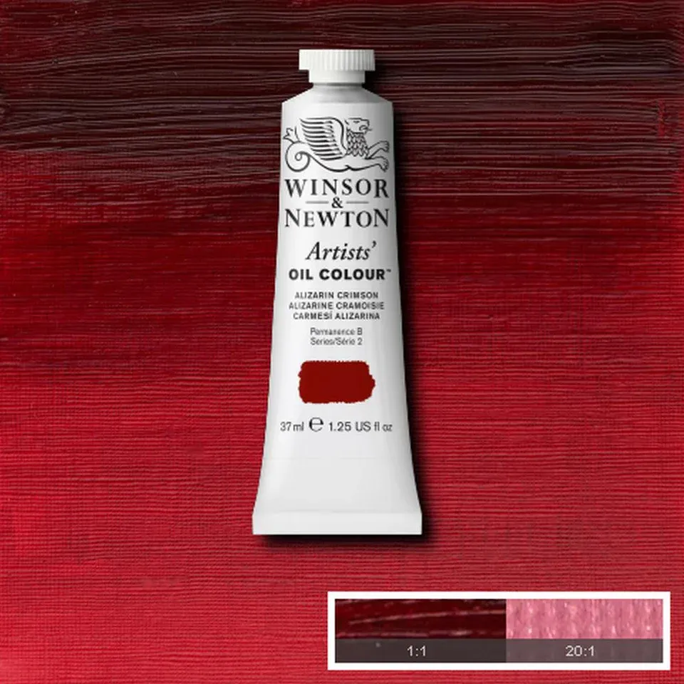 Couleur Huile Artiste tube 37ml Série 2 Winsor & Newton Couleur Huile Artiste tube 37ml Série 2 Winsor & Newton, Couleur: Alizarine Cramoisie 004