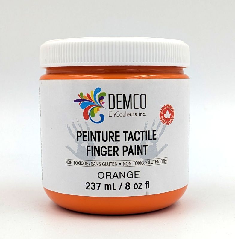 Peinture tactile - 8 oz Orange Peinture tactile - 8 oz Orange