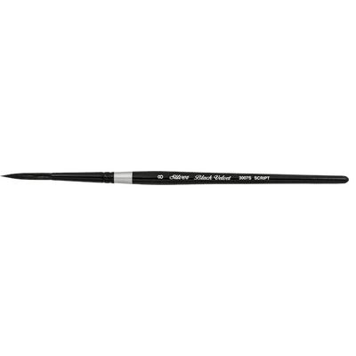 Black Velvet Script liner 3007S Silver Brush