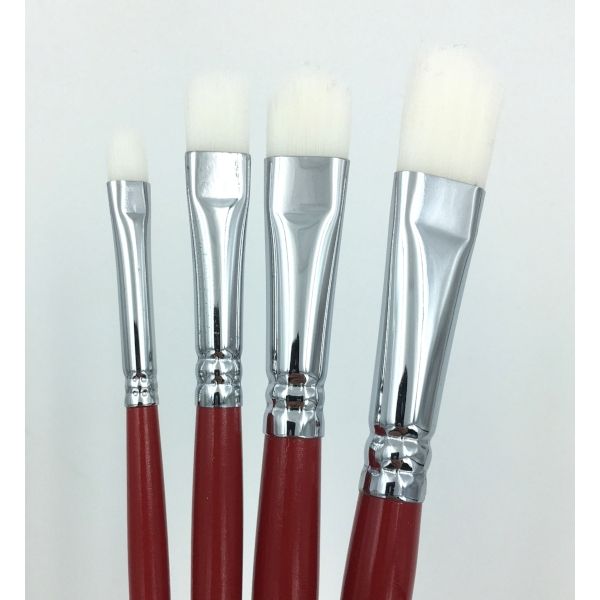 Oval / Langue de chat Scrubber Silver Brush