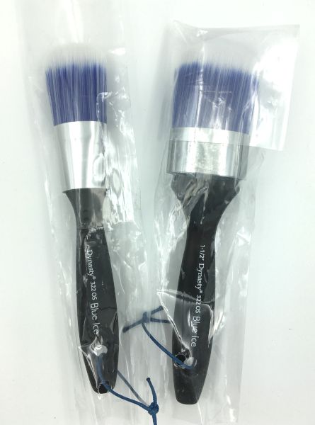 322OS Oval court Blue Ice Cire & Peinture à la craie Dynasty