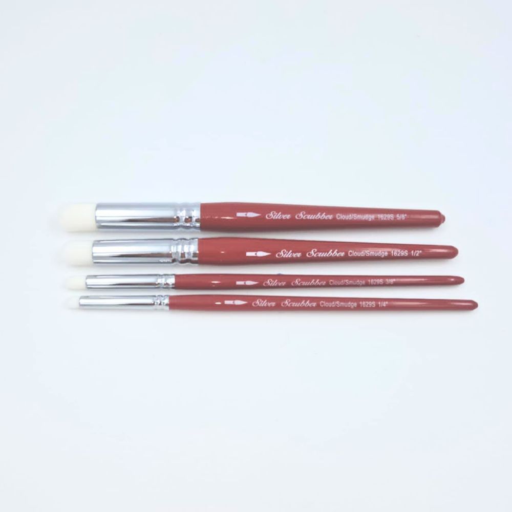 Cloud/Smudge Scrubber Silver Brush