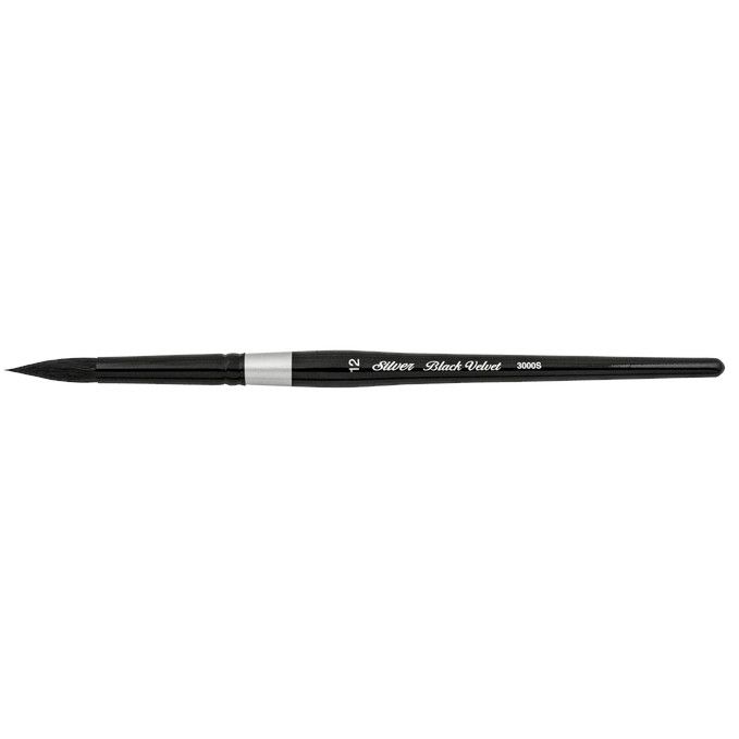 Black Velvet Rond 3000S Silver Brush