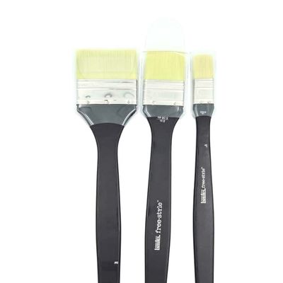 Brosse large plat manche long Liquitex