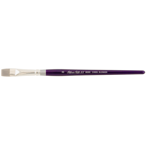 Silver Silk 88 Chisel Blender Manche court Silver Brush