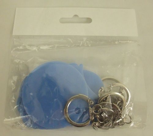 Keychains White Set of 5