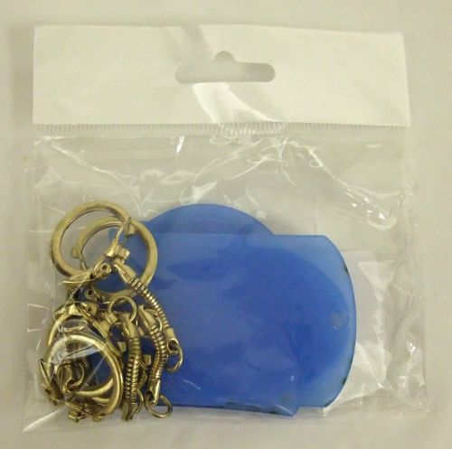 Keychains clear Set of 5
