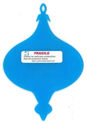 Boule pointue fantaisie plexiglass clair 5"
