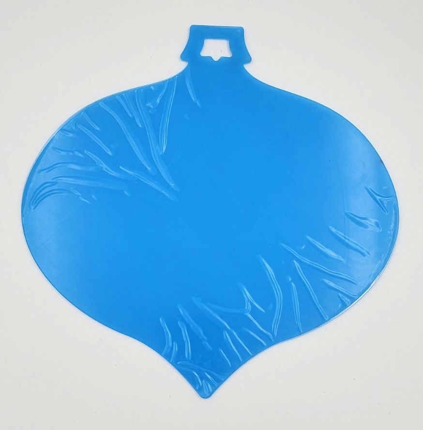 Christmas ball Large sharp clear plexiglas 9"