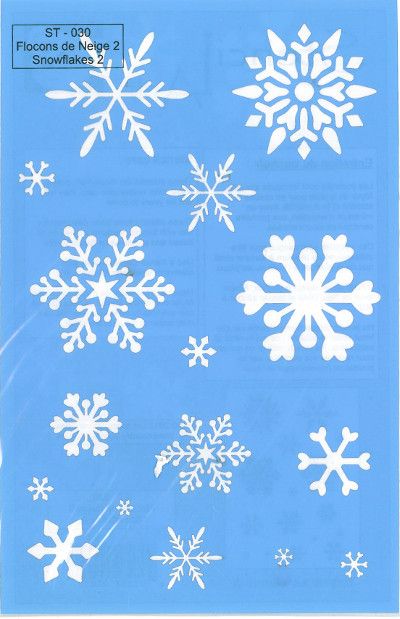 Pochoir flocons de neige 2 ST-030