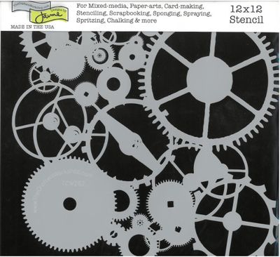 Pochoir Engrenages 12"x12" TCW262