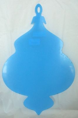 Christmas ball 2 humps clear plexiglas 24"