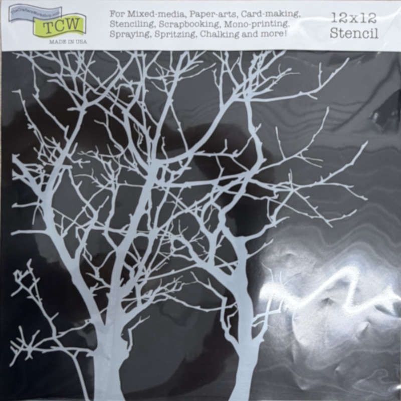 Stencil Trees 12"x12" TCW208
