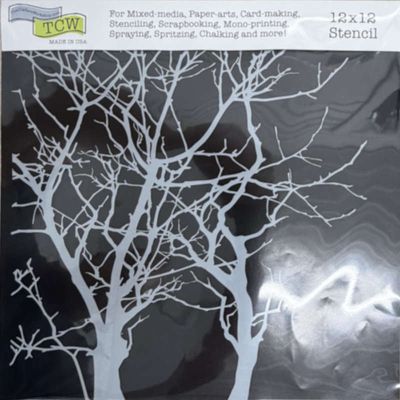 Pochoir Arbres 12"x12" TCW208