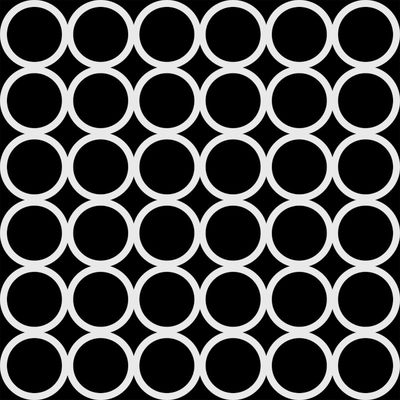 Pochoir Grid of Rings 6"x6" TCW1076s