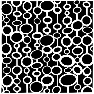 Pochoir Hanging Circles 6"x6" TCW1082s