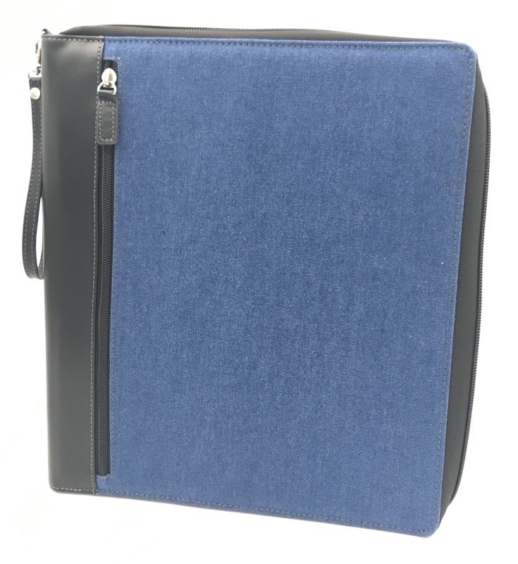 Travel case Large Case 10.5" x 12" - Denim / Black