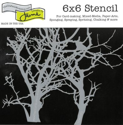Pochoir Mini Branches 6"x6" TCW208s
