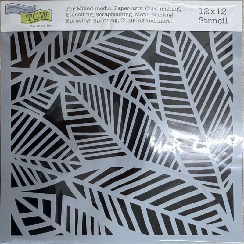 Stencil Banana Leaves 12"x12" TCW1047