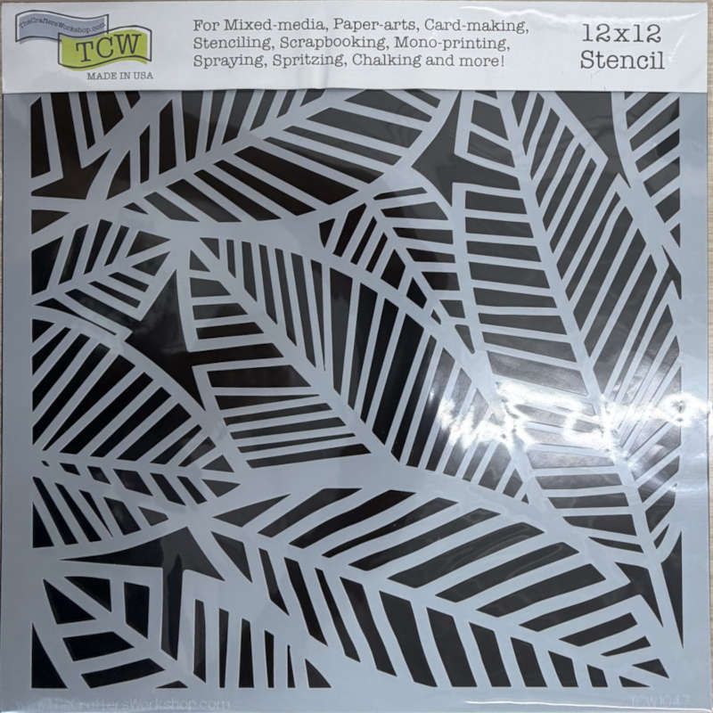 Pochoir Banana Leaves 12"x12" TCW1047