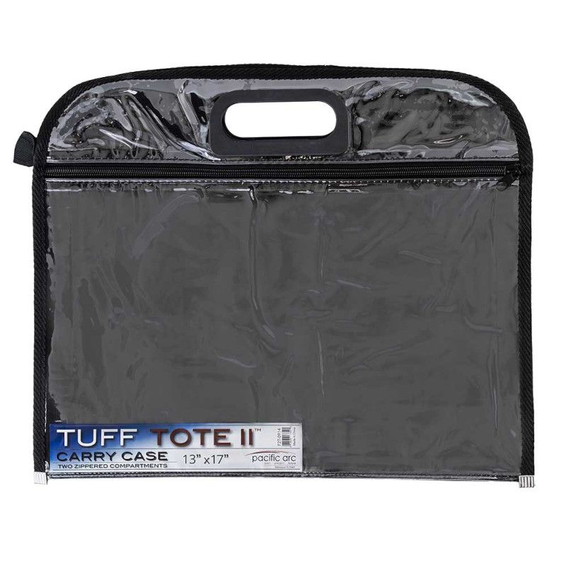 Tuff Tote II carry case 13"x17", 2 zippered compartments, Pacific Arc