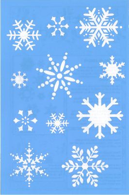 Pochoir flocons de neige 1 ST-019