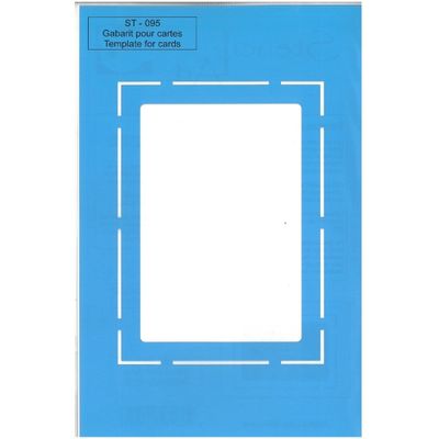 Pochoir Gabarit pour cartes ST-095 5.5"x8.5"