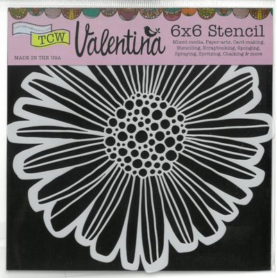 Pochoir Felicia Daisy 6"x6" TCW929s