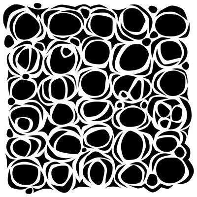 Pochoir Mini Circles Nested 6 Pochoir Mini Circles Nested 6"x6" TCW1068s