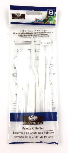 Palette Knives plastic Set of 6