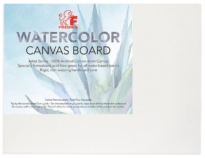 Toile cartonnée pour aquarelle 9"x12" Fredrix