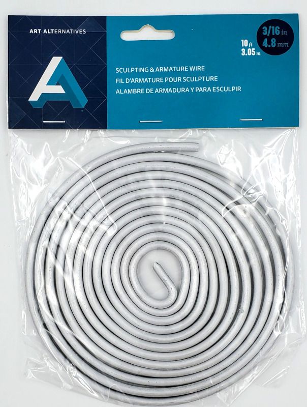 Fil d'armature pour sculpture 3/16 Fil d'armature pour sculpture 3/16"x10' Art Alternatives