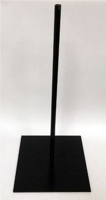 Socle en métal noir 12,5cmX12,5cm avec 1 tige d'3/8 Socle en métal noir 12,5cmX12,5cm avec 1 tige d'3/8"