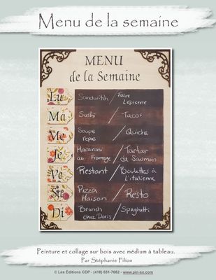 Menu de la semaine-SF (Français) Menu de la semaine-SF (Français)