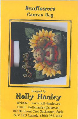 Sunflowers/Tournesol Canvas Bag-HH (Français) (Anglais)