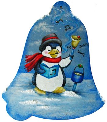 Cloche Pingouins en cavale